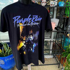 Vintage Men's (Unisex) XL Black Prince Estate Official Purple Rain T-Shirt